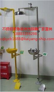 不锈钢紧急喷淋洗眼器