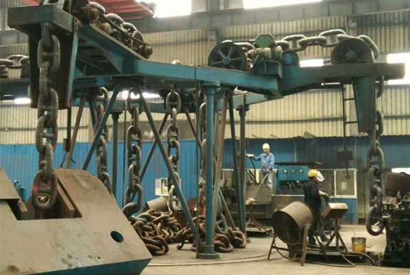 AM3-100mm锚链生产  AM3-100mm Anchor chain production