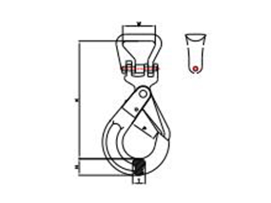 吊带自锁钩Round sling self locking hook