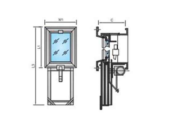 铝质衡力升降式船用窗 ALUMINIUM BALANCED LIFT MARINE WINDOW
