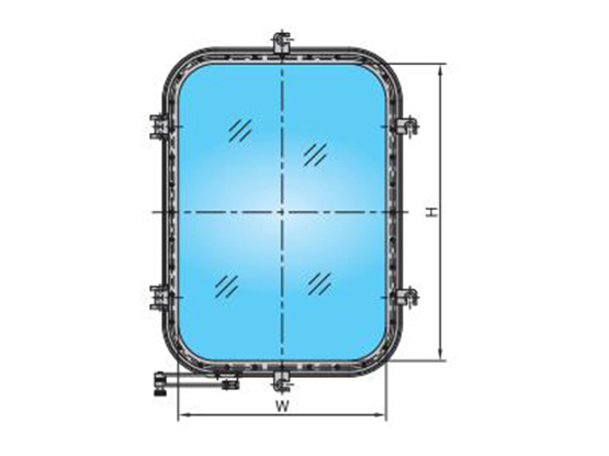 A0级防火开式矩形 A0 CLASS FIREPROOF OPEN TYPE RECTANGULAR WINDOW