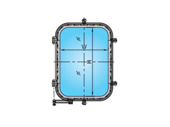 A60级防火开式矩形窗A60 CLASS FIREPROOF OPEN TYPE RECTANGULAR WINDOW