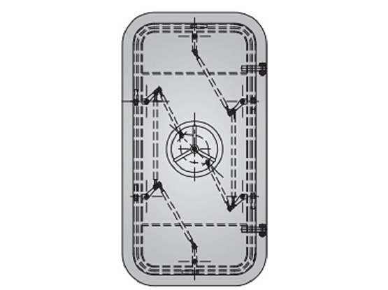 快开闭风雨密钢质门(圆盘式) QUICK OPEN&CLOSE WEATHERTIGHT STEEL DOOR(HAND WHEEL TYPE)