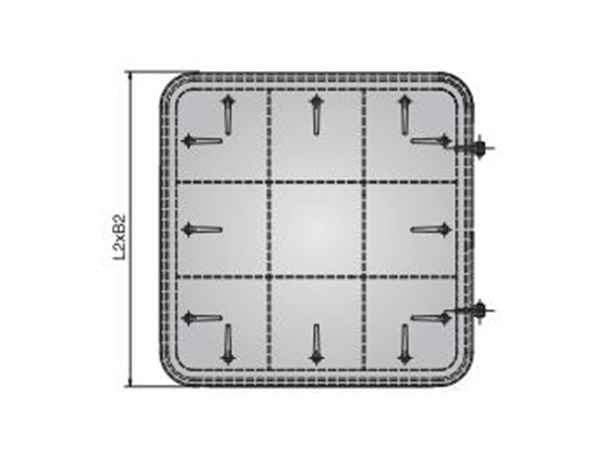A60钢质防火水密舱口盖 A60 FIREPROOF WATERTIGHT HATCH COVER
