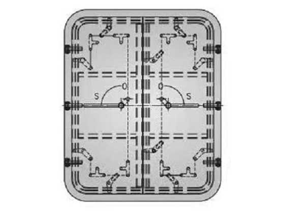 钢质双扇快开闭风雨密门 STEEL DOUBLE-LEAF QUICK ACTION WEATHERTIGHT DOOR