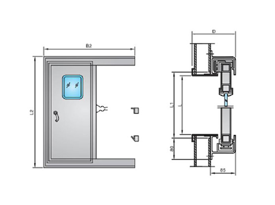 铝质驾驶室防风雨移门_ ALUMINIUM ALLOY SPRAYTIGHT SLIDING DOOR FOR WHEELHOUSE