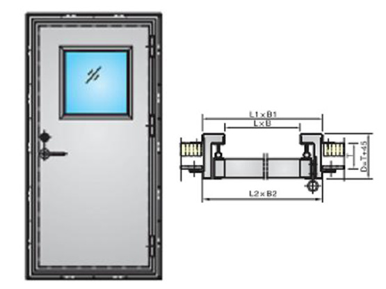 铝质/不锈钢风雨密外围壁门(单、双) ALUMINIUMISTAINLESS STEEL WEATHERTIGHT DOOR FOR WEATHER WALL