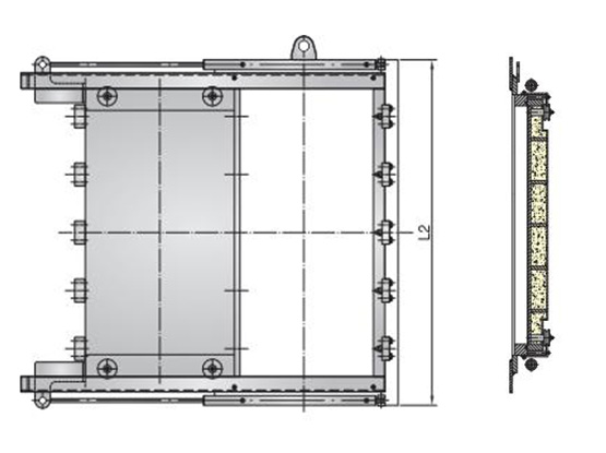 A60液压滑动式水密门 A60 HYDRAULIC SLIDING WATERTIGHT DOOR