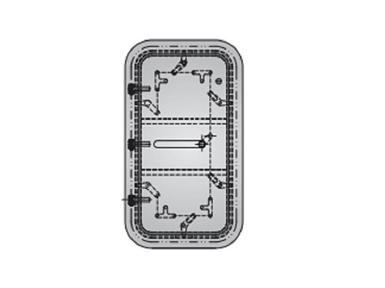 A60快开闭风雨密钢质门A60 QUICK OPEN & CLOSE WEATHERTIGHT STEEL DOORISINGLEDOUBLEI
